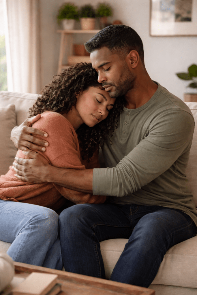Hugging Couple